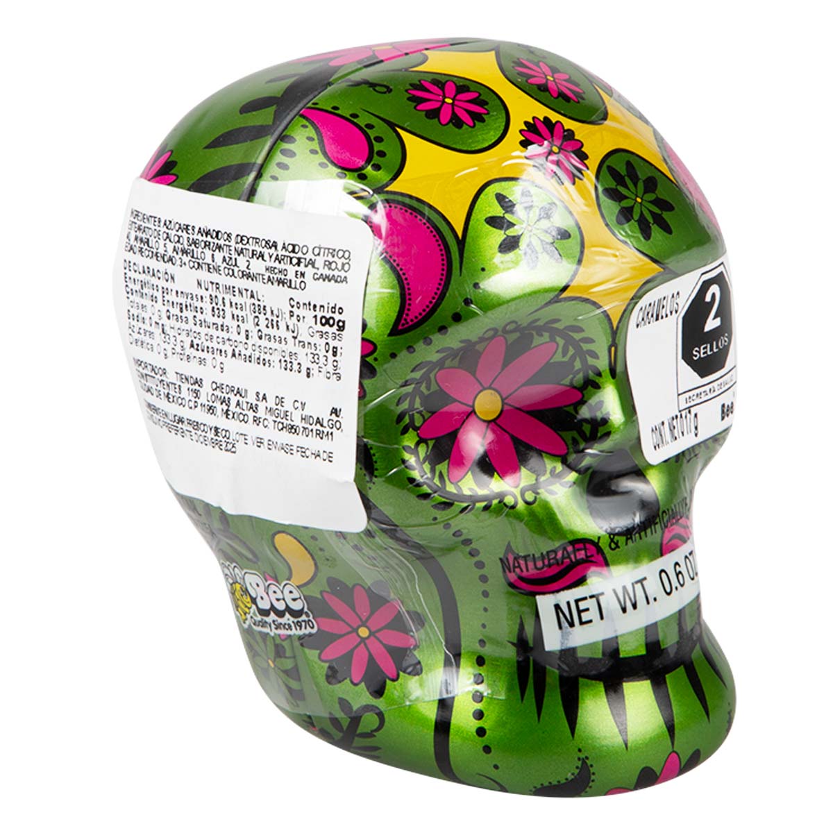 Skull 3D Tin Candy