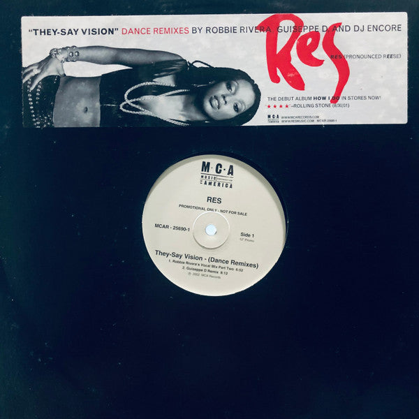 Res : They-Say Vision (Dance Remixes) (12", Promo)