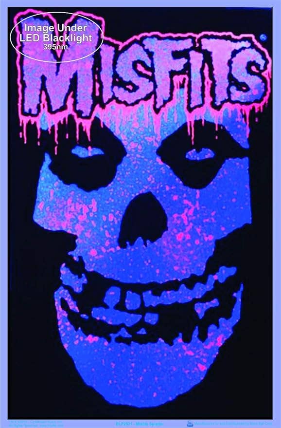 Misfits Splatter Black Light Poster - 23" x 35"