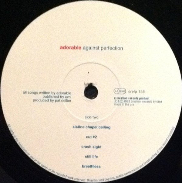 Adorable : Against Perfection (LP, Album)