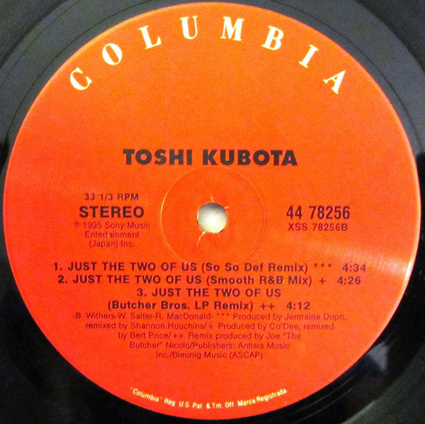 Toshi Kubota* : Just The Two Of Us (12")
