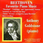 the album cover for Anthony Goldstone - Favorite Piano Music