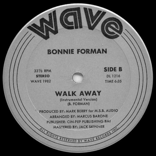 Bonnie Forman : Walk Away (12")