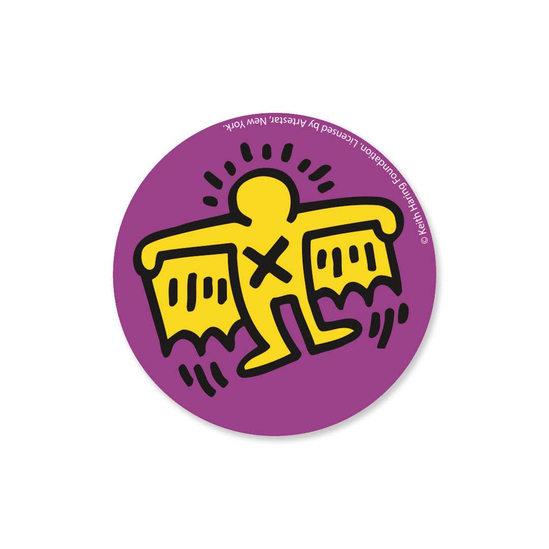 Yellow Bat Demon Button