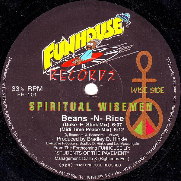 Spiritual Wisemen : Got 2 Motivate / Beans -N- Rice (12")