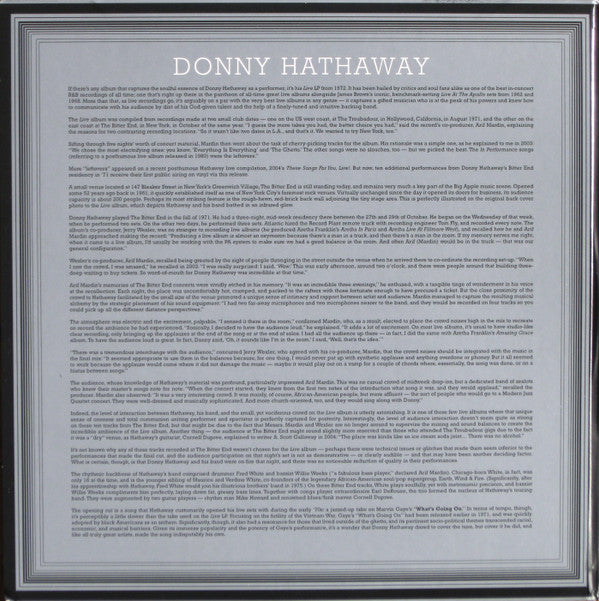 Donny Hathaway : Live At The Bitter End 1971 (2xLP, Album, RSD, Ltd, Num, 180)