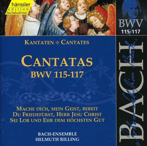 the album cover for J.S. Bach - Sacred Cantatas Bwv 115-117