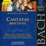 the album cover for J.S. Bach - Sacred Cantatas Bwv 115-117