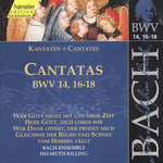 the album cover for J.S. Bach - Sacred Cantatas BWV 14 16 17 18