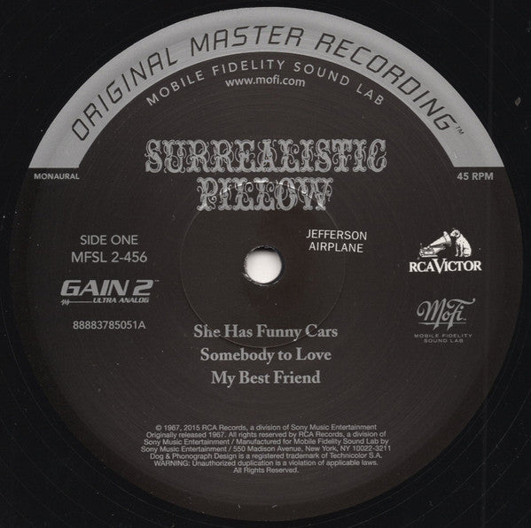 Jefferson Airplane : Surrealistic Pillow (2x12", Album, Mono, Ltd, Num, RE, RM, S/Edition, 1)