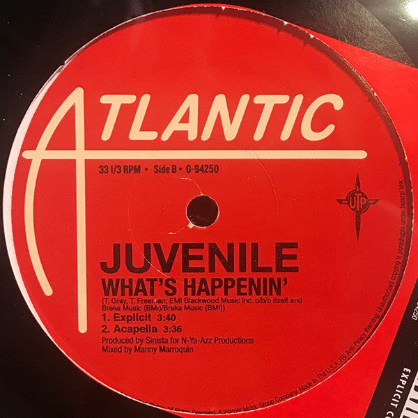 Juvenile (2) : What's Happenin' (12")