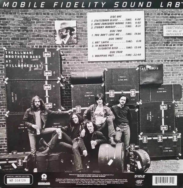 The Allman Brothers Band : The Allman Brothers Band At Fillmore East (2xLP, Album, Ltd, Num, RE, RM, 180)