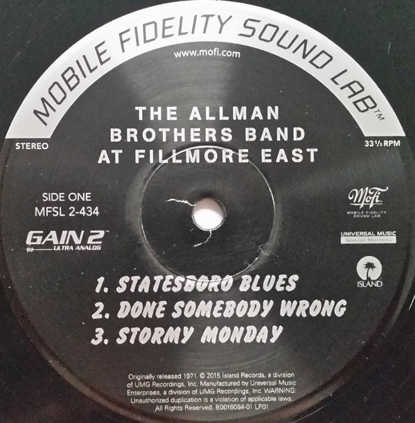 The Allman Brothers Band : The Allman Brothers Band At Fillmore East (2xLP, Album, Ltd, Num, RE, RM, 180)