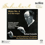 the album cover for F. SCHUBERT - Mas 6 in E-Flat Major