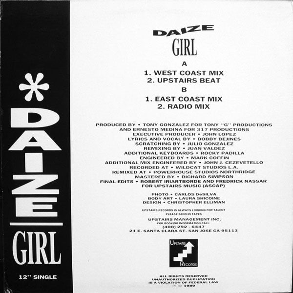 Daize : Girl (12", Single)