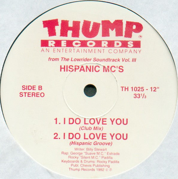 Hispanic MC's : I Do Love You (12")