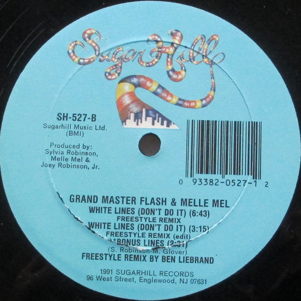 Grandmaster Flash & Melle Mel : White Lines (Don't Do It) (12")