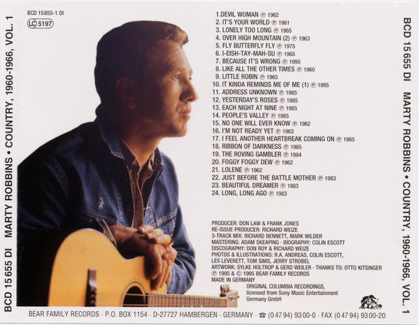 Marty Robbins : Country 1960-1966 (4xCD, Comp + Box)