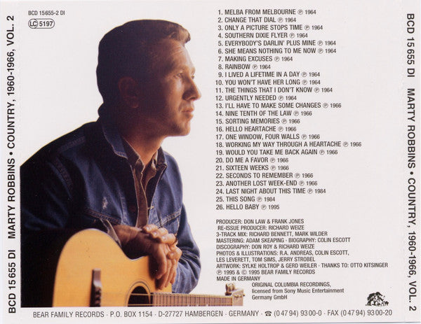 Marty Robbins : Country 1960-1966 (4xCD, Comp + Box)