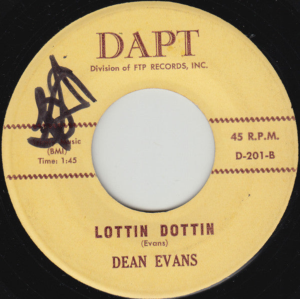 Dean Evans (3) : Why Don't They Understand / Lottin Dottin (7", Single)