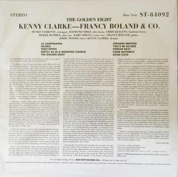 Kenny Clarke - Francy Boland And Company* : The Golden Eight (LP, Album, Ltd, RE, Gat)