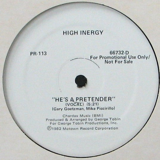 High Inergy : He's A Pretender (12", Promo)