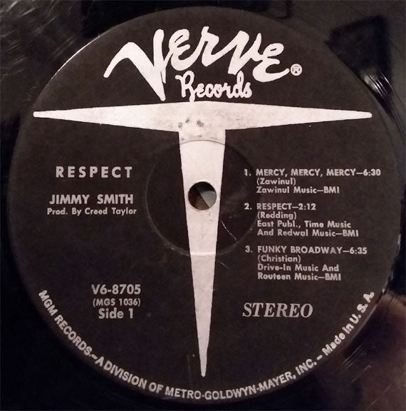 Jimmy Smith : Respect (LP, Album, MGM)