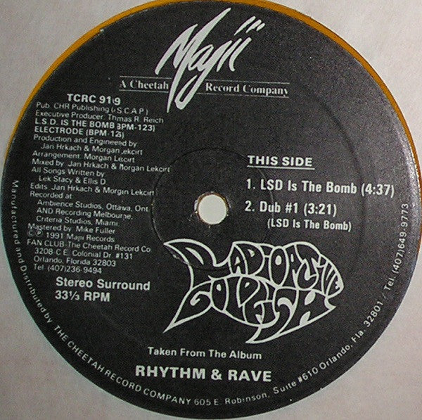 Radioactive Goldfish : L.S.D. Is The Bomb (12", Ltd, Gol)