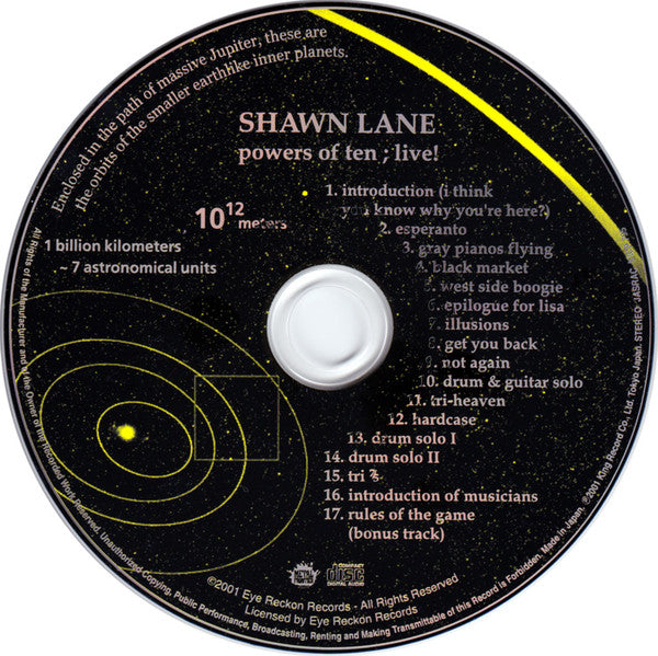 Shawn Lane : Powers Of Ten ; Live (CD, Album)