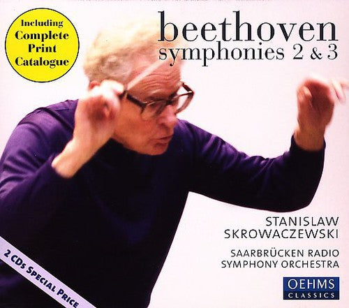 the album cover for L.V. Beethoven - Symphonies 2 & 3