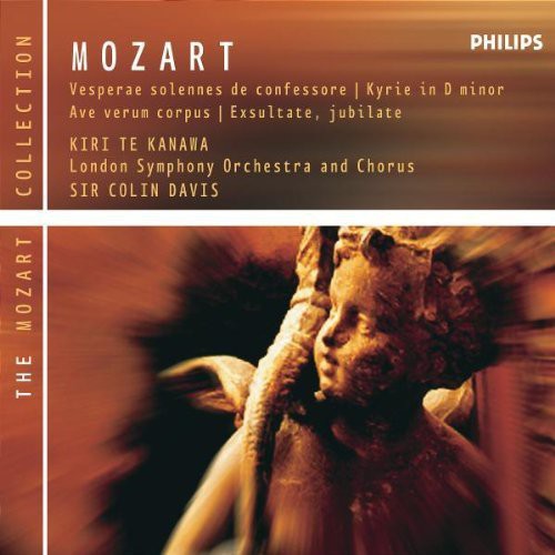 the album cover for W.A. Mozart - Vesperae Solemnes Confessore / Ave Verum Cosrpus