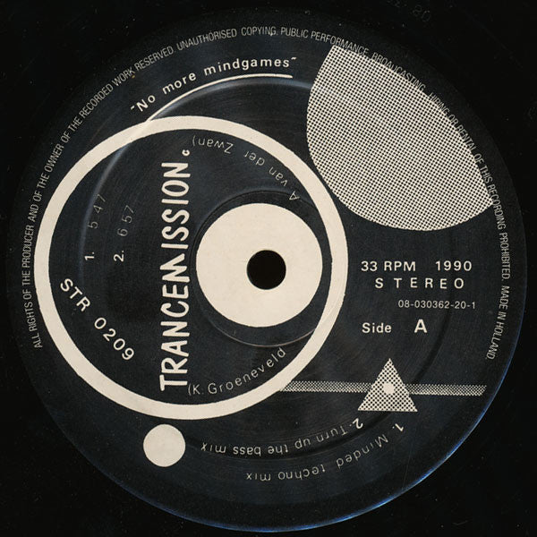 Trancemission : No More Mindgames (12")