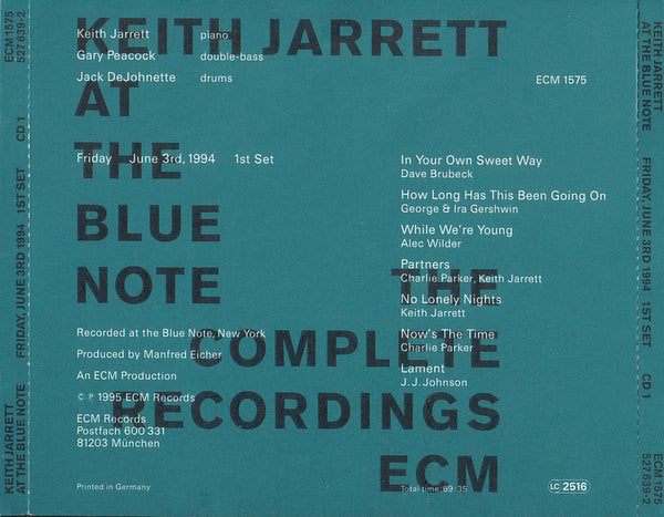 Keith Jarrett : Keith Jarrett At The Blue Note - The Complete Recordings (6xCD, Album + Box)