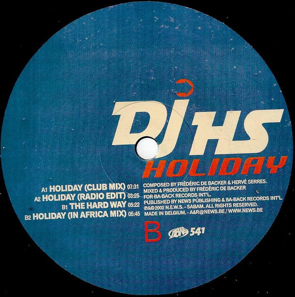 DJ HS : Holiday (12")