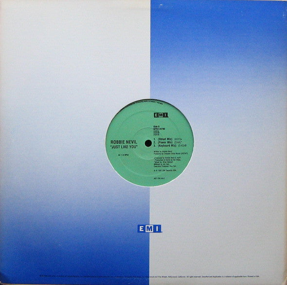 Robbie Nevil : Just Like You (12", Promo)
