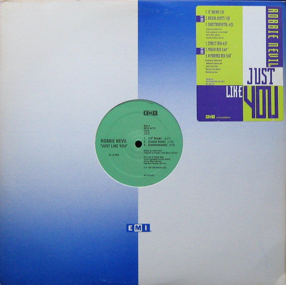 Robbie Nevil : Just Like You (12", Promo)