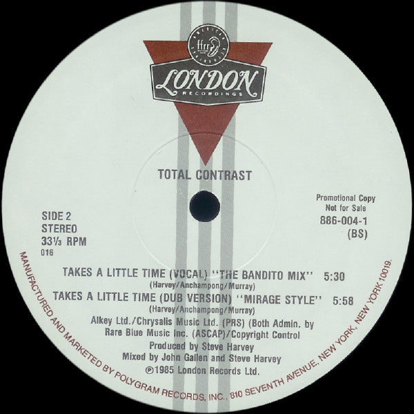 Total Contrast : Takes A Little Time (12", Promo)