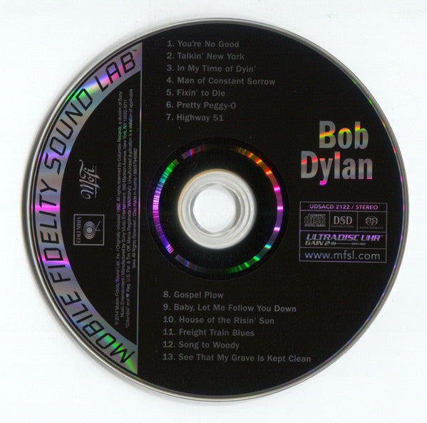 Bob Dylan : Bob Dylan (SACD, Hybrid, Album, Ltd, Num, RE, RM)
