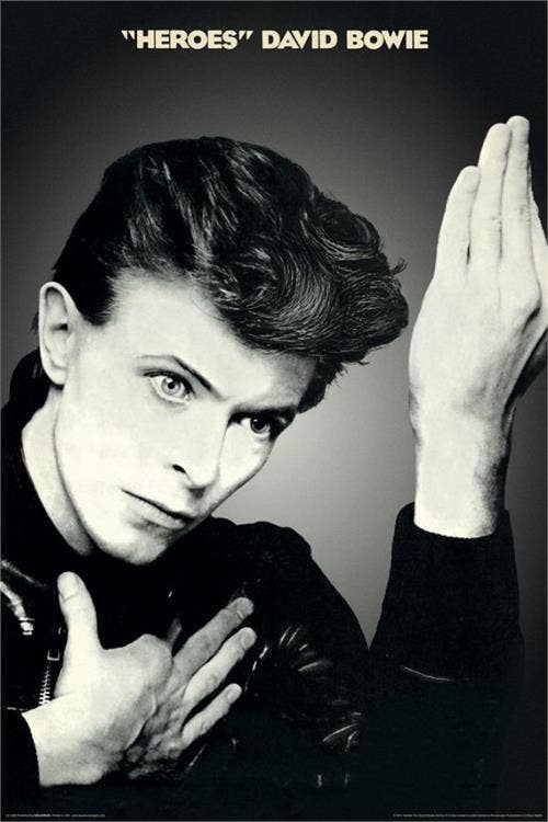 David Bowie Heroes Poster - 24" x 36"