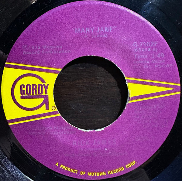 Rick James : Mary Jane / Dream Maker (7", Single, Mon)