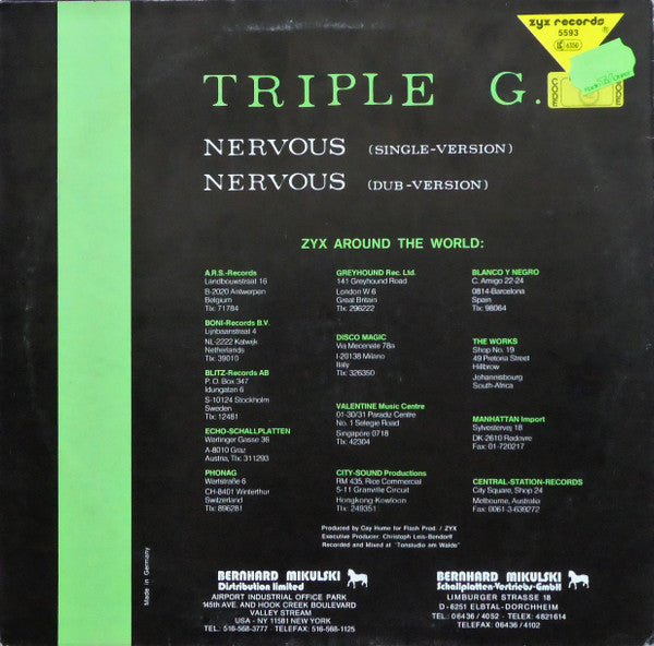 Triple G. : Nervous (12")