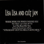 Lisa Lisa And Cult Jam* : Where Were You When I Needed You (CD, Single, Promo)