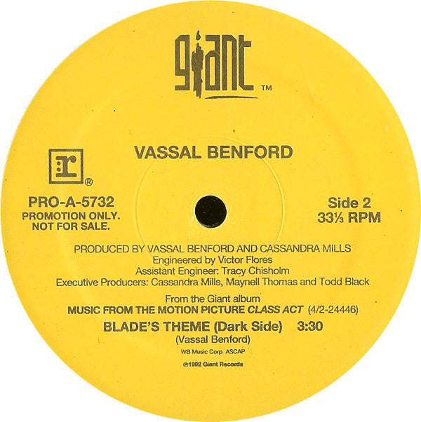 Vassal Benford : Blade's Theme (12", Promo)