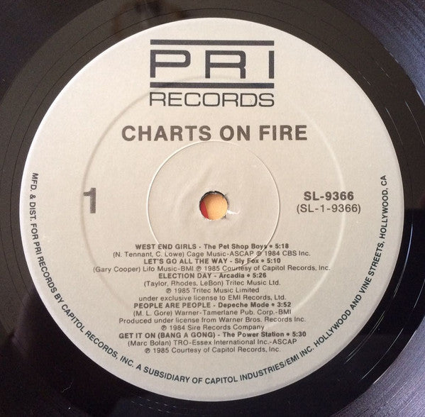 Various : Charts On Fire (12", Album, Comp)