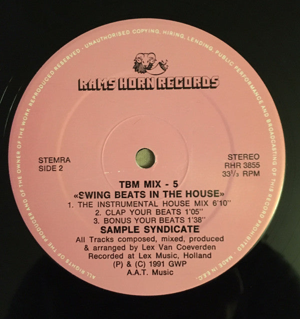 Sample Syndicate : TBM Mix 5 - Swing Beats In The House! (12")