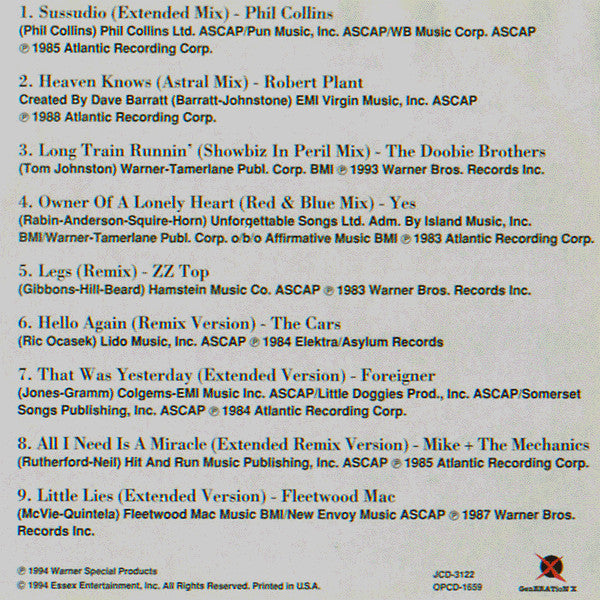 Various : Lost Mixes : Rare Rock Mixes (CD, Comp)