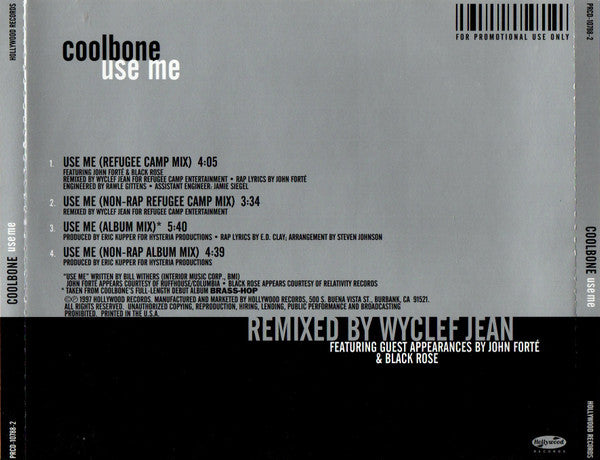 Coolbone : Use Me (CD, Single, Promo)