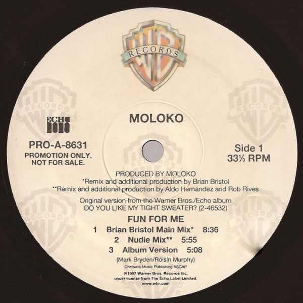 Moloko : Fun For Me (12", Promo)