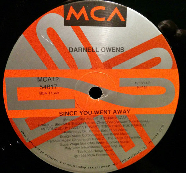 Darnell Owens : Since You Went Away (12")
