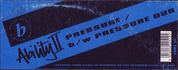 Ability II : Pressure (12")